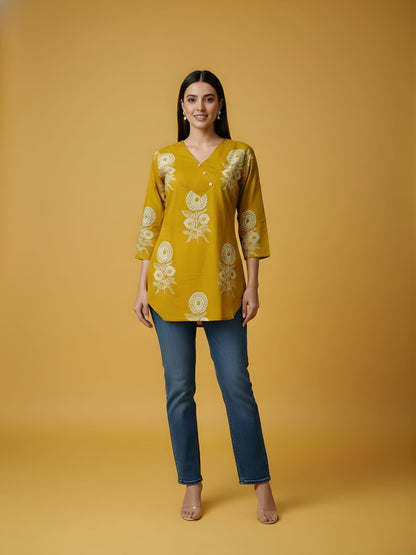 Pure Cotton Printed Top – Wholesale Women Wear by Neelufer Creation