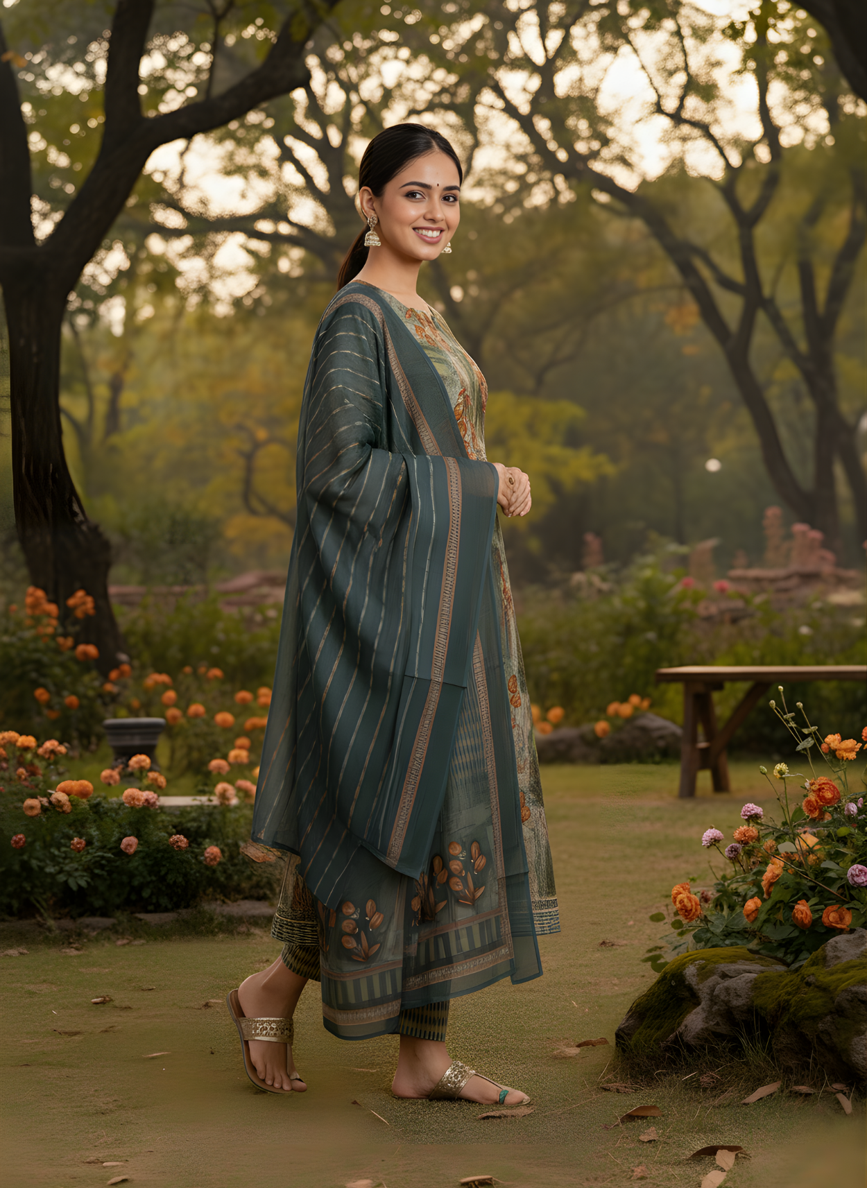 Modal chanderi suit set manufacturer India