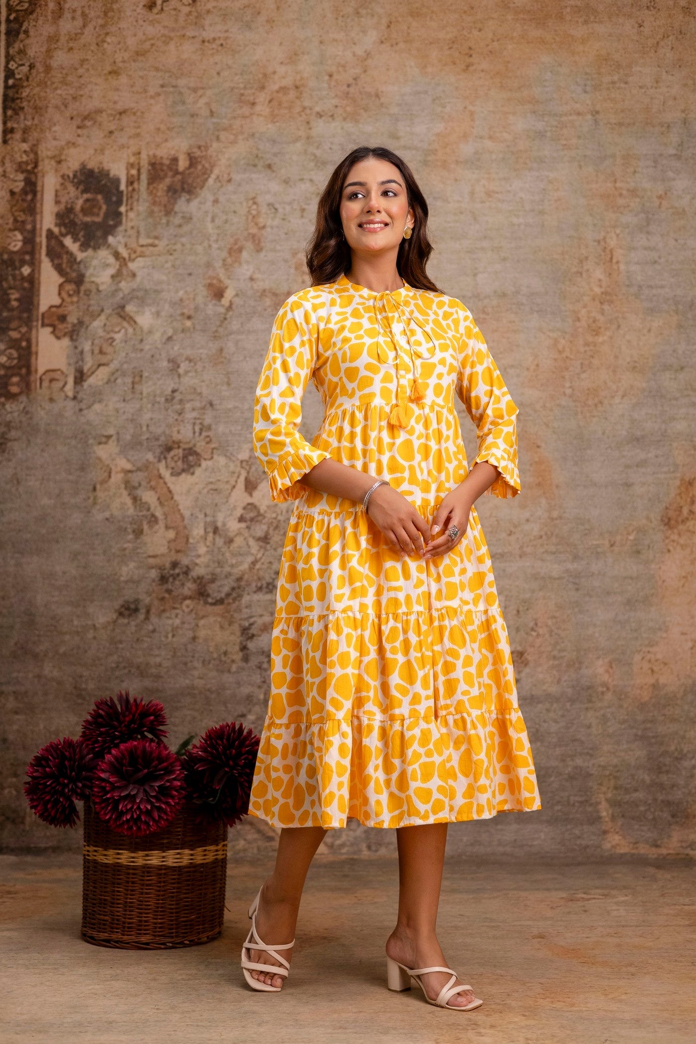 1.Neelufer Creation yellow printed pure cotton dress front view. 
2.Neelufer Creation women cotton dress wholesale .
3.Neelufer Creation cotton dress manufacturer India . 
4.Neelufer Creation flared cotton dress design. 
5.Neelufer Creation ladies cotton dress for retailers. 
6.Neelufer Creation women ethnic wear wholesale dress. 
7.Neelufer Creation cotton dress summer collection. 
8.Neelufer Creation premium cotton fabric dress detail. 
9.Neelufer Creation ready to dispatch cotton dress. 

