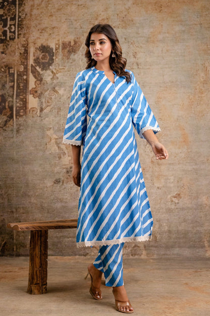 Light and breathable cotton kurta set