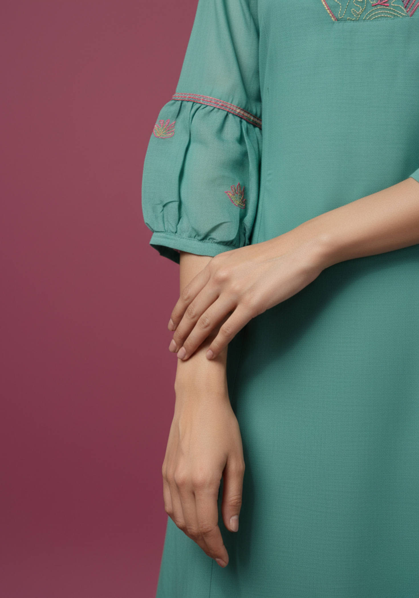 Indian women mul chanderi kurta set manufacturer