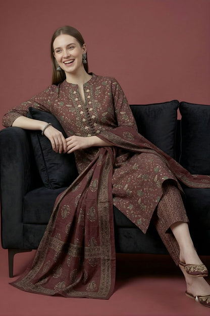 women wear wholesale manufacturer India eco friendly cotton kurti maroon