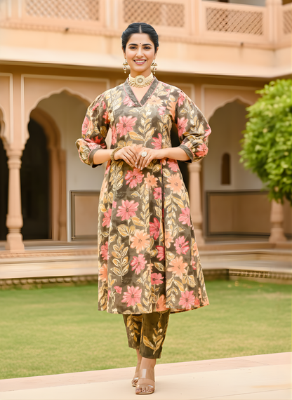 Boutique cotton kurta set Neelufer Creation