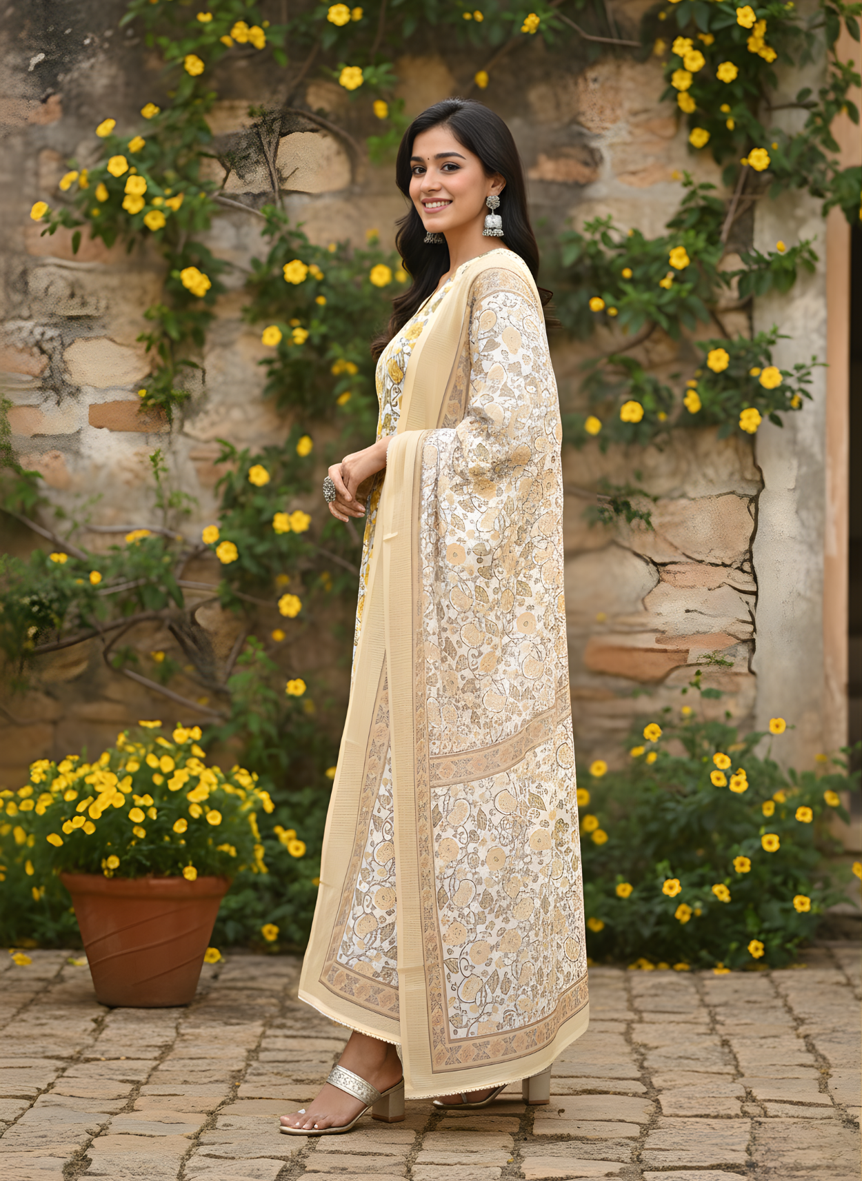 Pure Cotton Kurta Dupatta Set Manufacturer Neelufer Creation