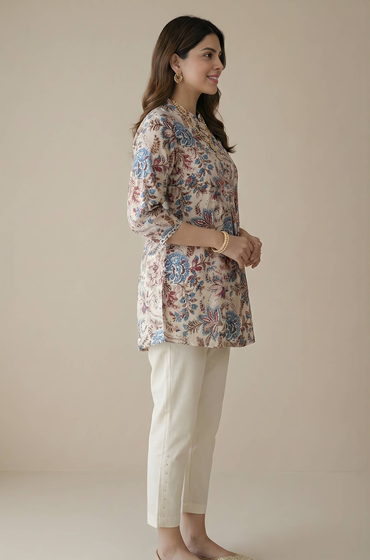 Floral Jaipuri cotton top for retailers