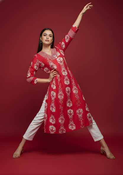 Neelufer Creation premium cotton fabric kurti