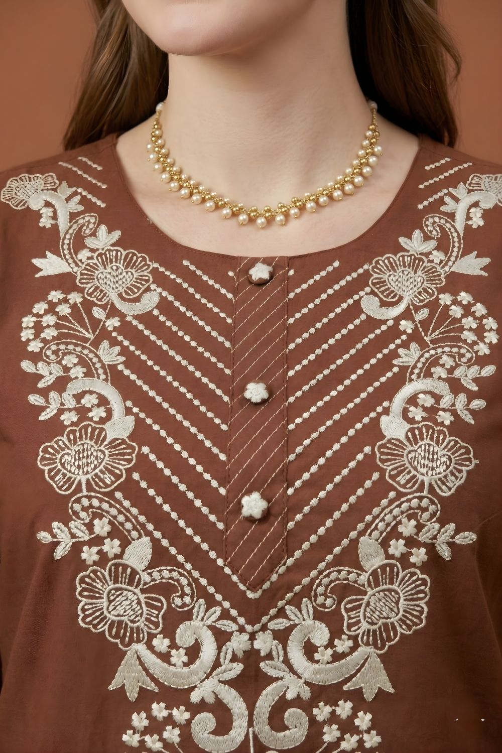 omen wear wholesale manufacturer India eco friendly cotton kurti brown