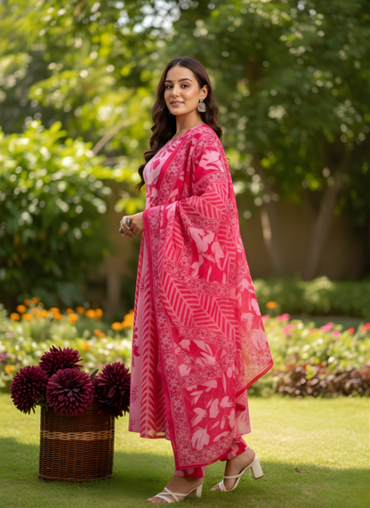 Pure Cotton Printed Dupatta Set – Wholesale Women Ethnic Wear Manufacturer