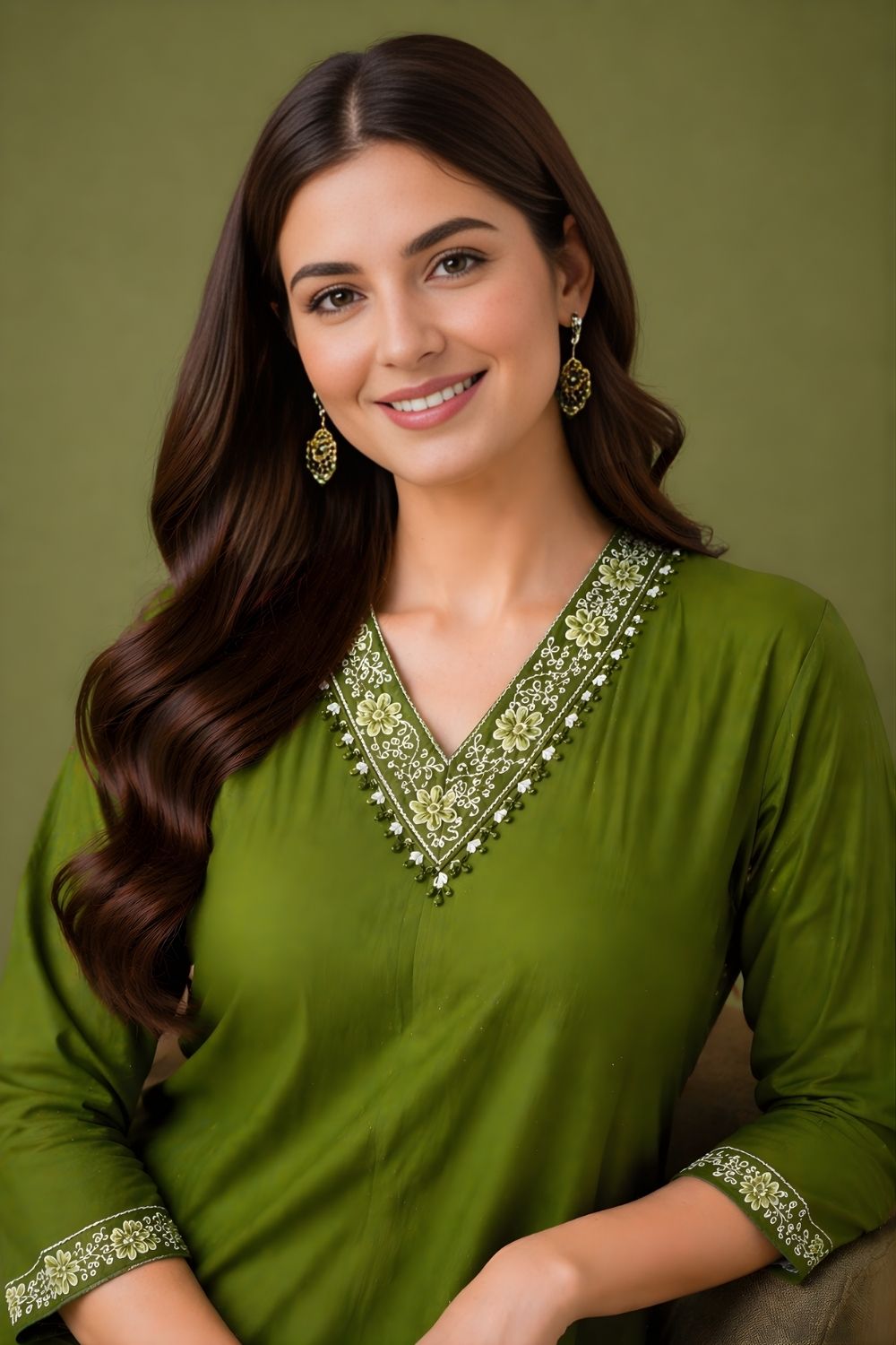 kurti manufacturer Jaipur green cotton ethnic wear wholesale India