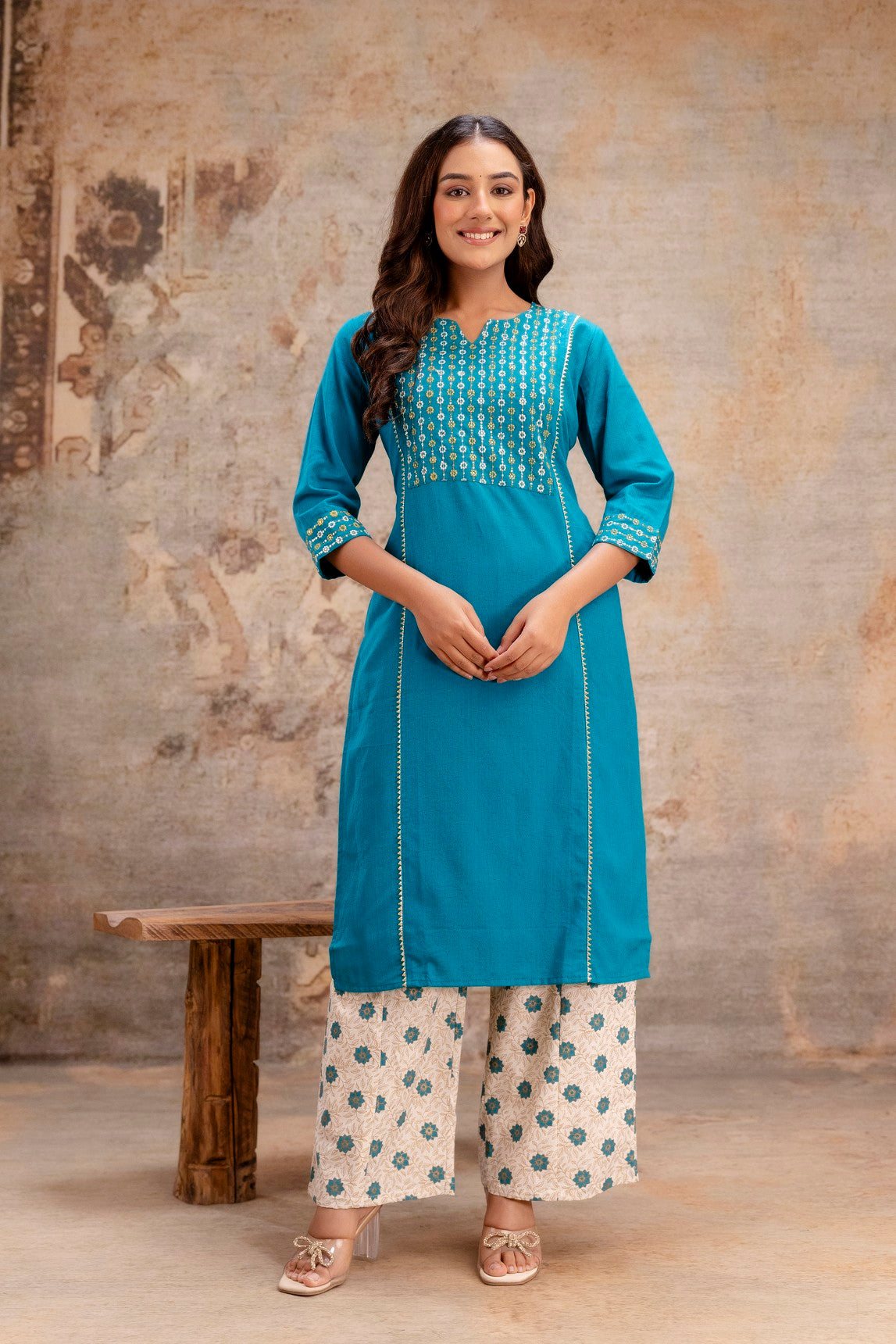 Women cotton dupatta set manufacturer India