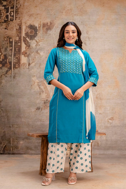 Eco friendly cotton dupatta set for boutiques