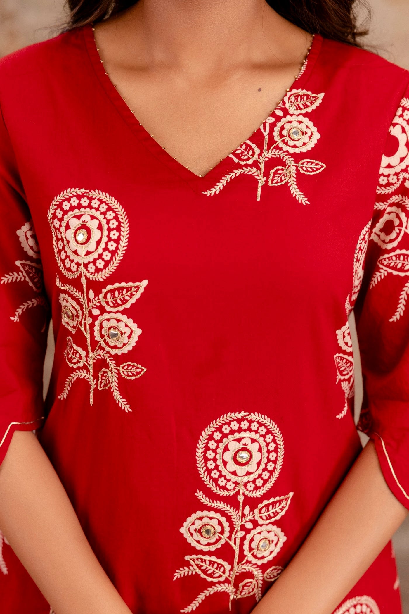 Neelufer Creation pink cotton cord set manufacturer