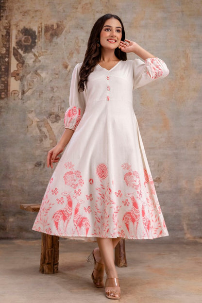 Flex Cotton Dress with Lining – Women Wear Wholesale Manufacturer India | Neelufer Creation