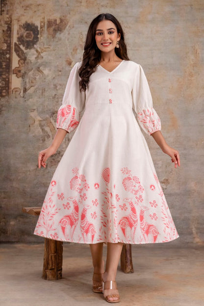 Flex Cotton Dress with Lining – Women Wear Wholesale Manufacturer India | Neelufer Creation