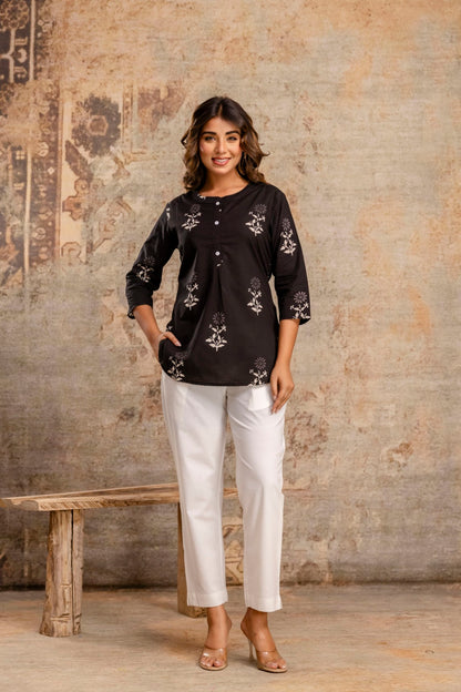 Women’s Cotton Jaipuri Print Top – Wholesale Manufacturer Collection
