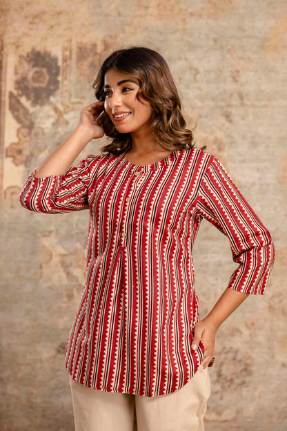 Women’s Cotton Jaipuri Print Top – Wholesale Manufacturer Supply
