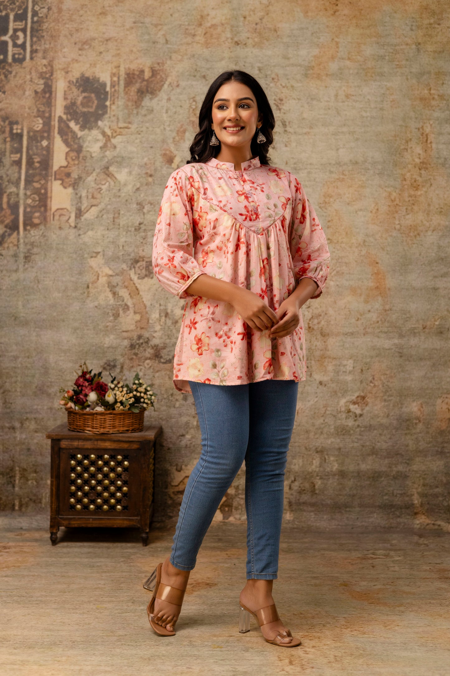 Women’s Cotton Jaipuri Floral Print Top – Wholesale Manufacturer Range