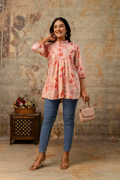 Women’s Cotton Jaipuri Floral Print Top – Wholesale Manufacturer Range