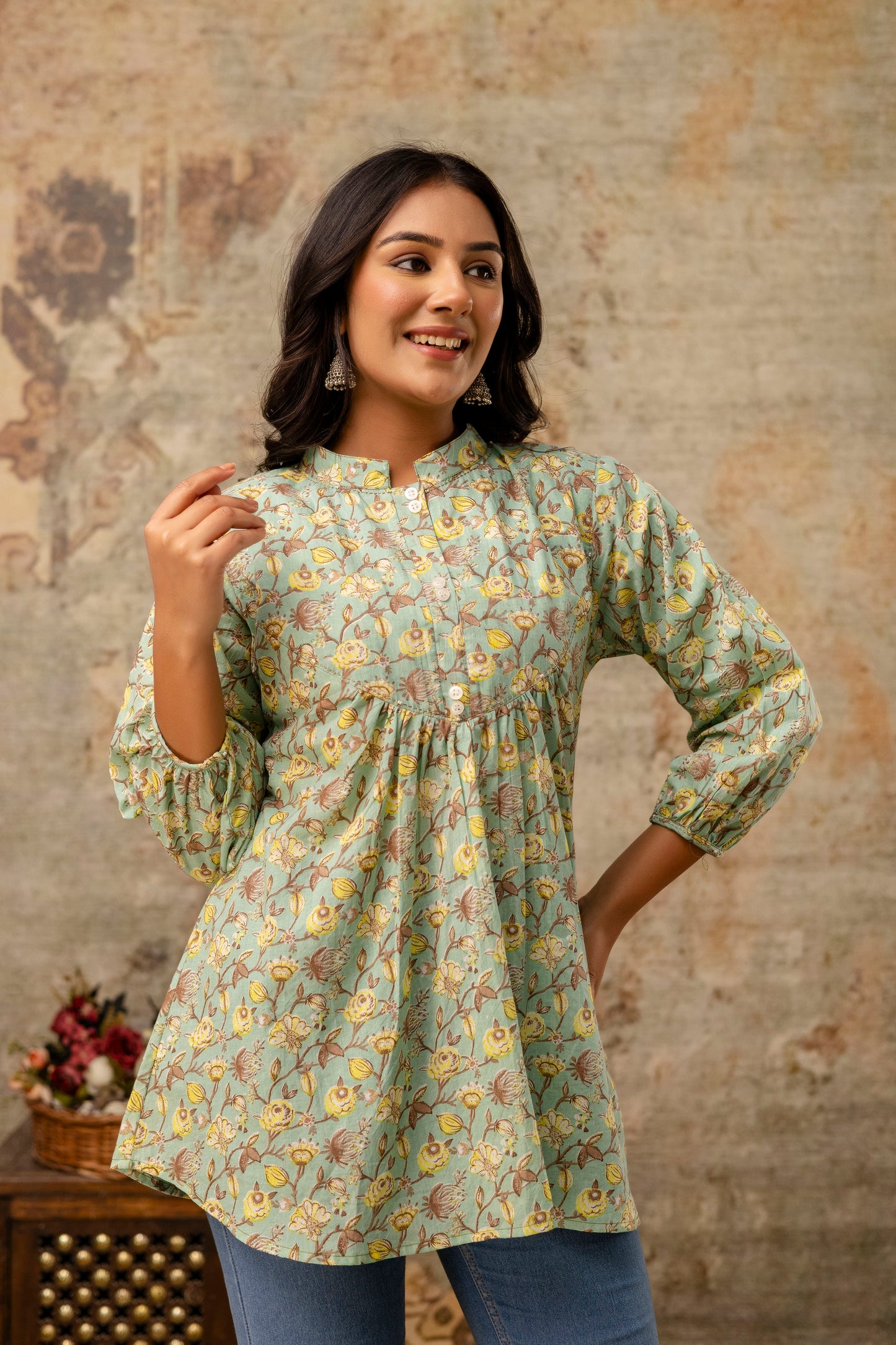 Wholesale women ethnic cotton top India