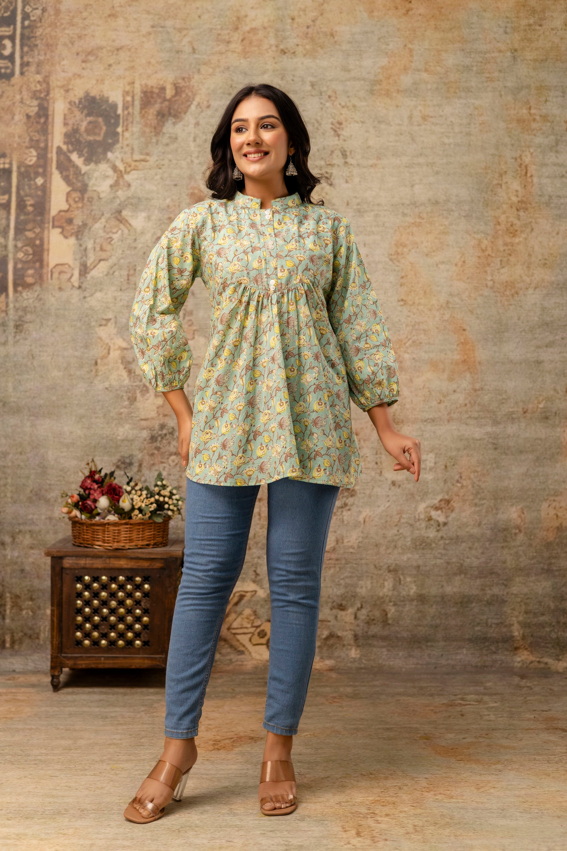 Neelufer Creation women cotton ethnic top