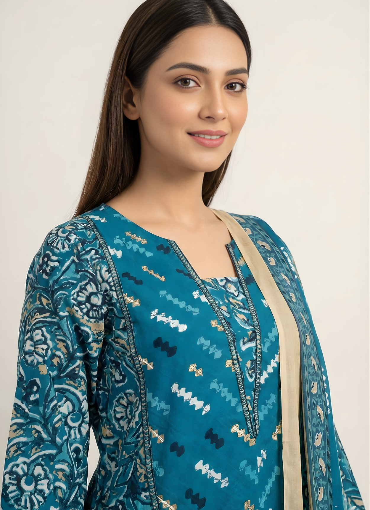 Cotton kurta set with dupatta wholesale women wear