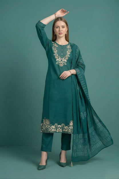 women wear wholesale manufacturer India eco friendly cotton kurti teal