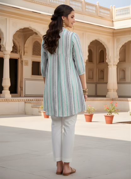 Striped Jaipuri top for bulk buyers