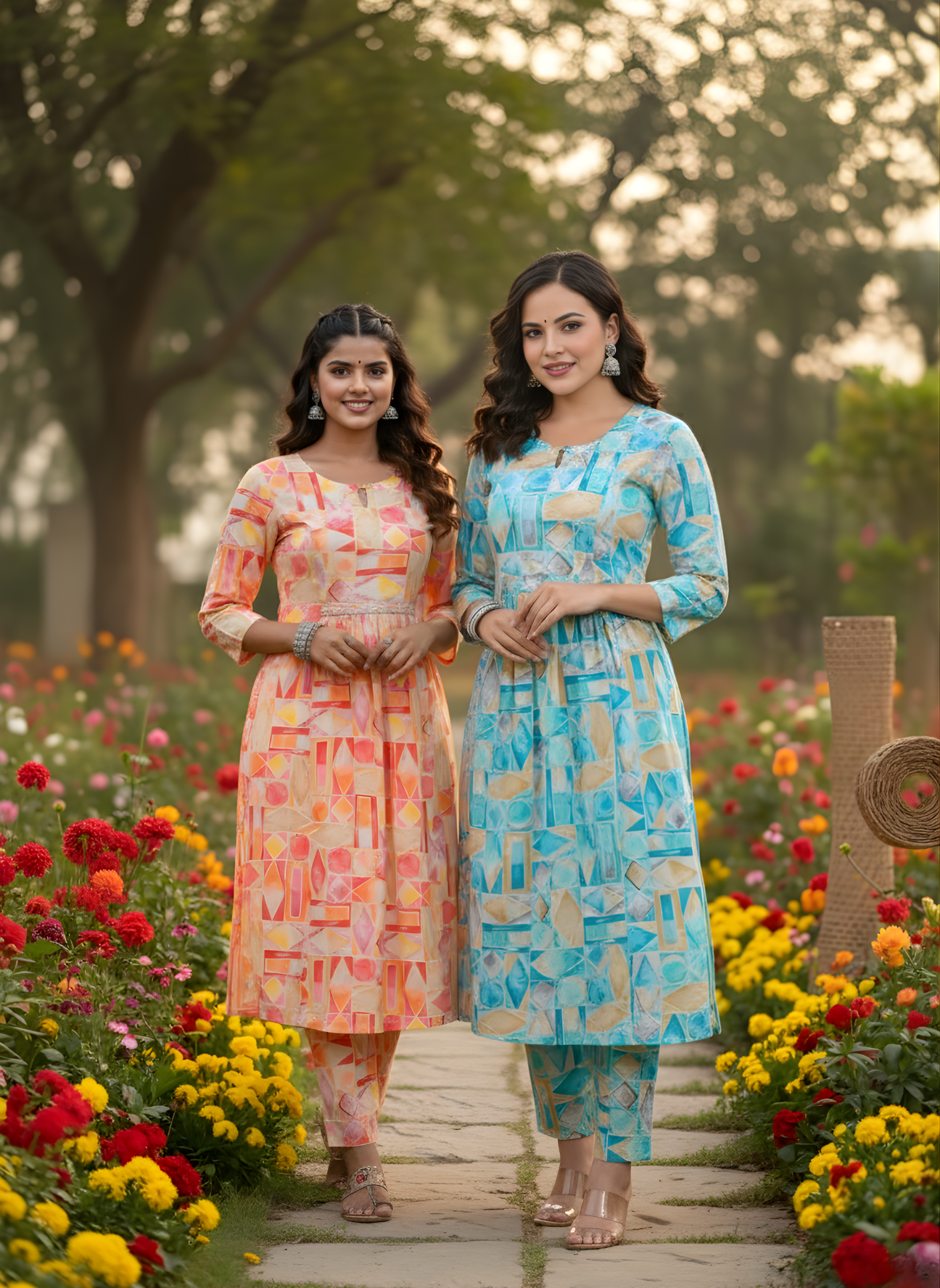 Pure Cotton Printed Kurti Set – Wholesale Women Ethnic Wear for Bulk Buyers