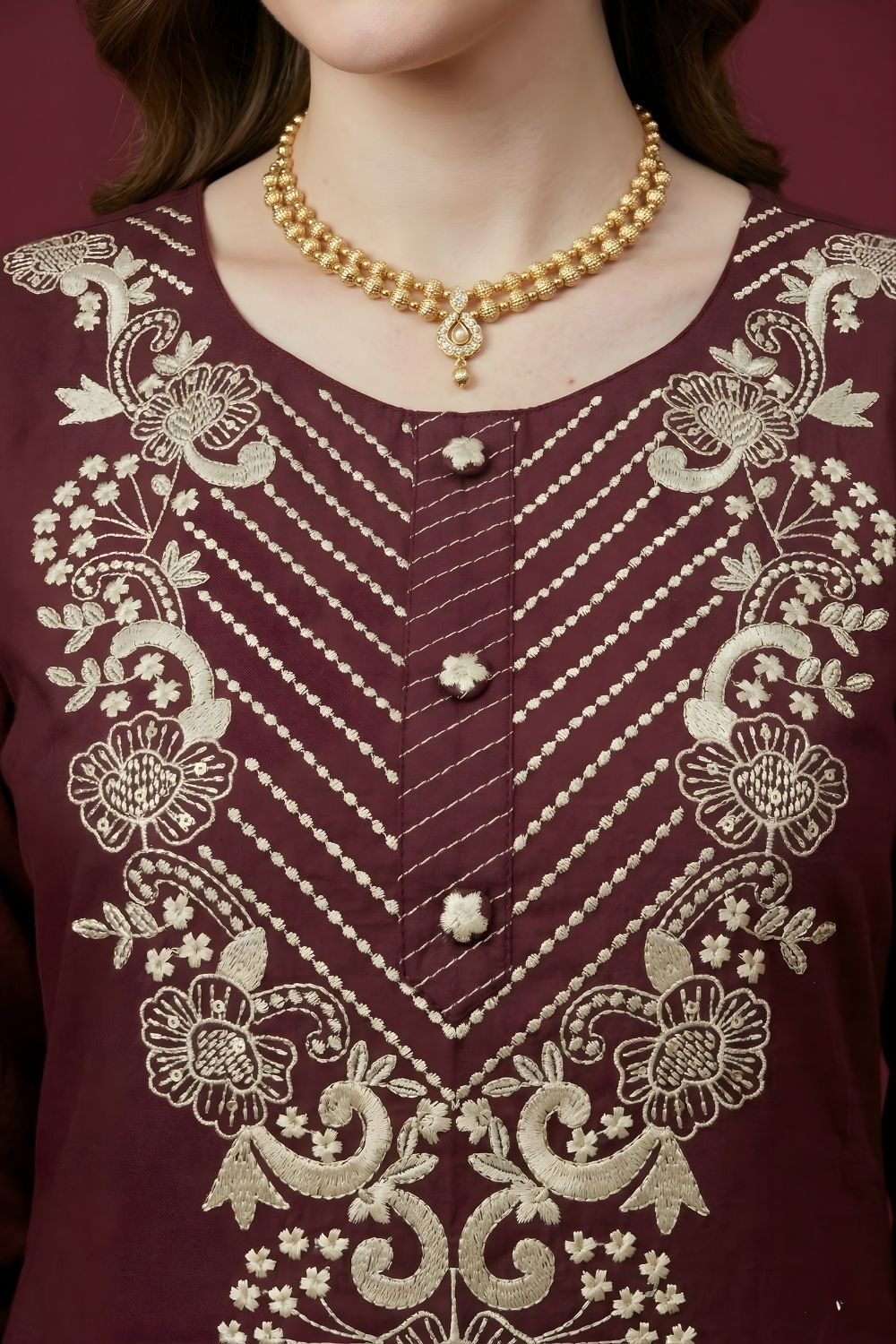 women wear wholesale manufacturer India eco friendly cotton kurti maroon