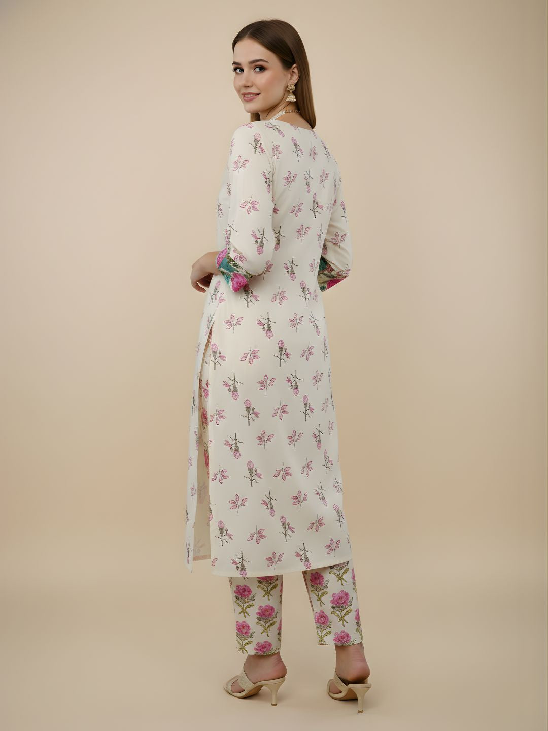Pure Cotton Floral Printed Kurti Set for Women – Wholesale & Manufacturing Supply