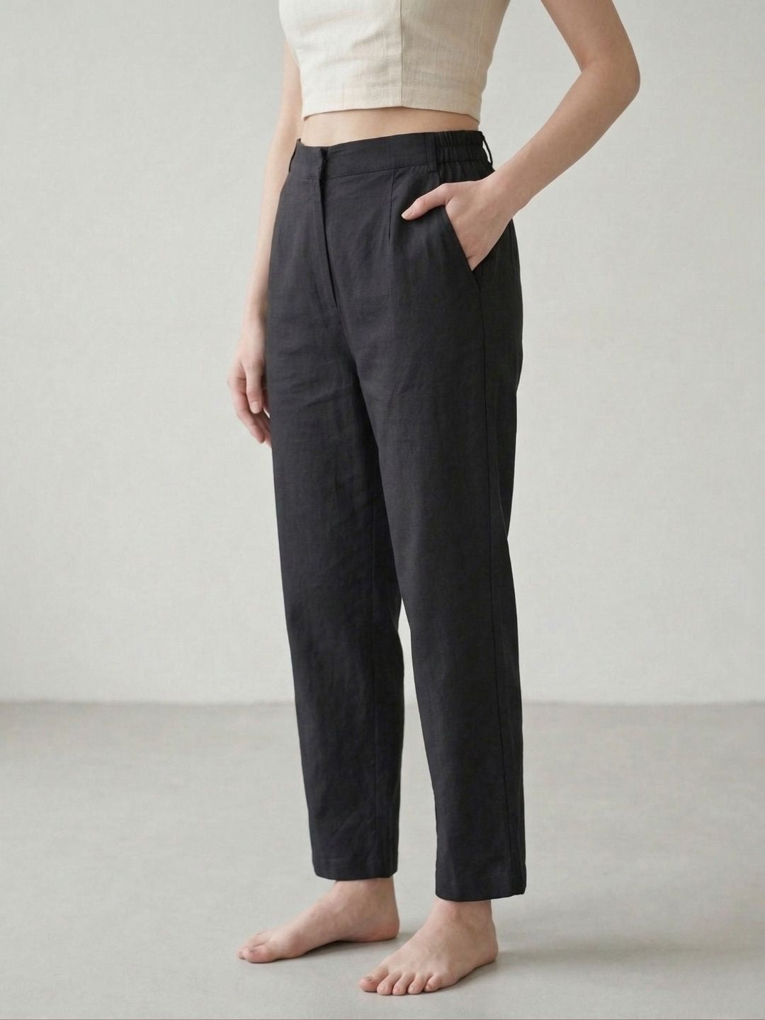 women wear wholesale manufacturer India lace hem cotton pants supplier