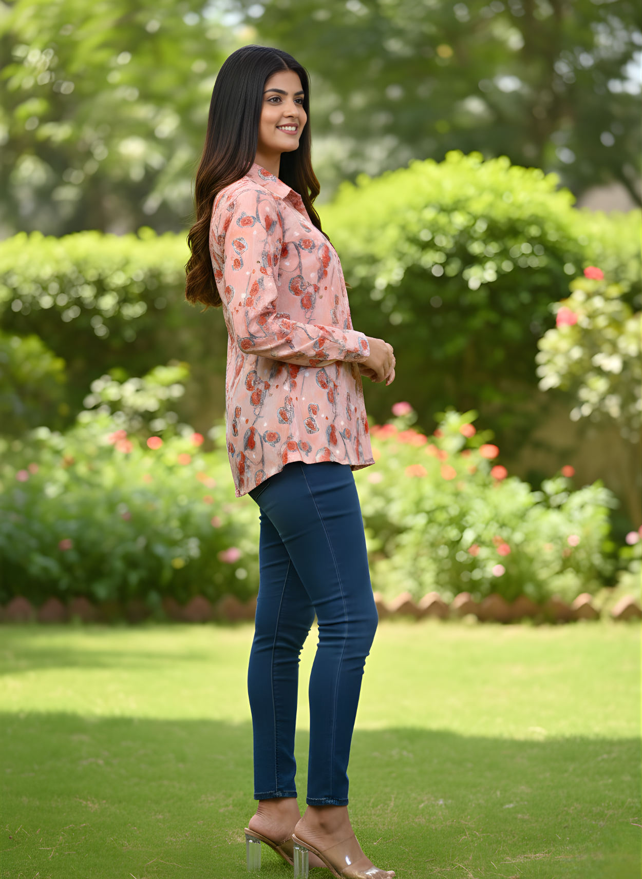 Neelufer Creation lightweight mul cotton shirt design