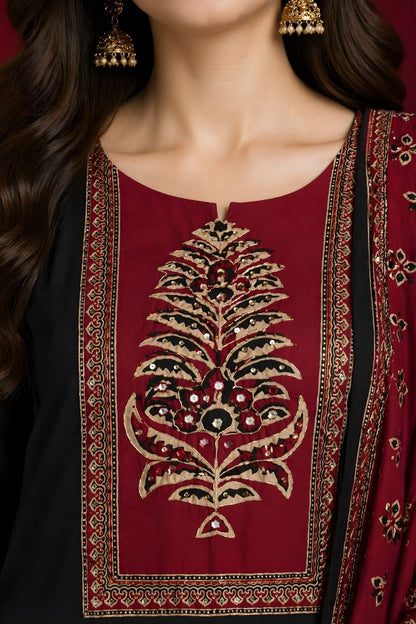 wholesale cotton kurtis supplier women wear bulk supplier India black set