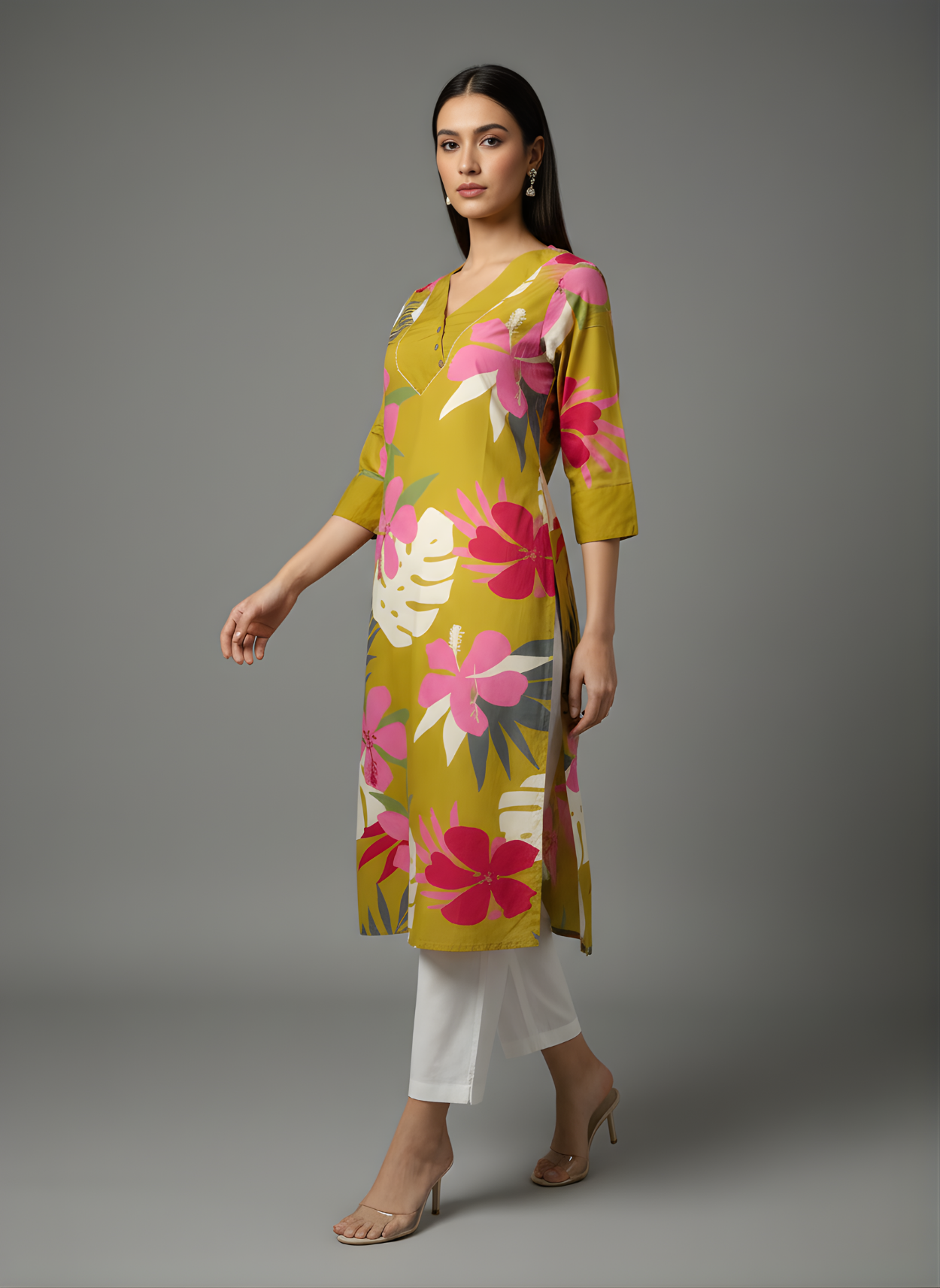 Neelufer Creation floral cotton kurti wholesale