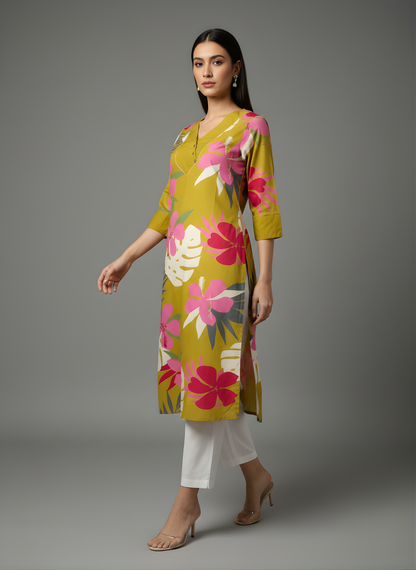 Neelufer Creation floral cotton kurti wholesale