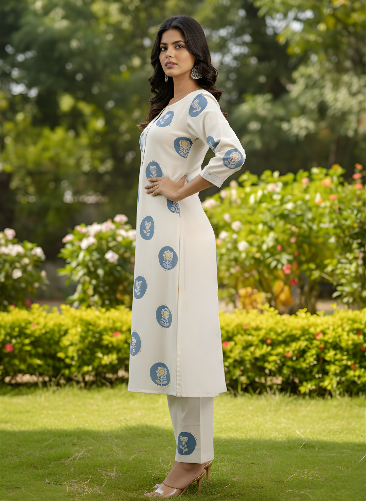 Printed cotton kurta set manufacturer India