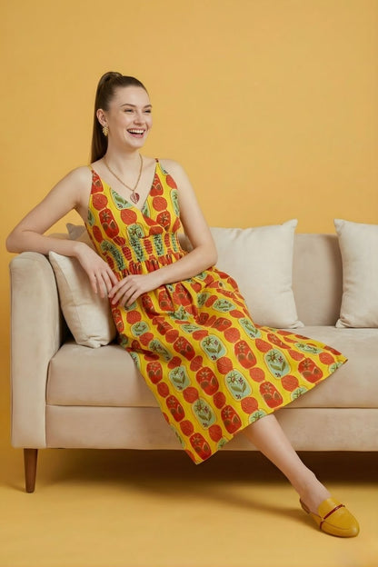 kurti manufacturer Jaipur yellow cotton ethnic wear wholesale India