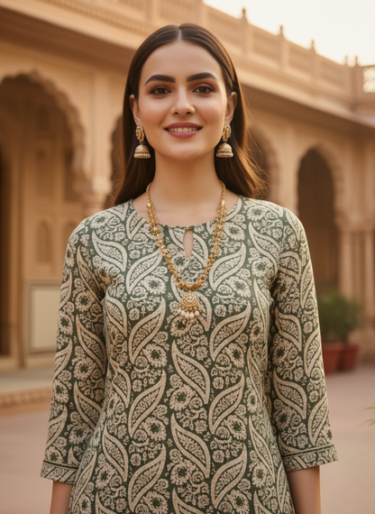 Neelufer Creation ethnic printed kurti wholesale