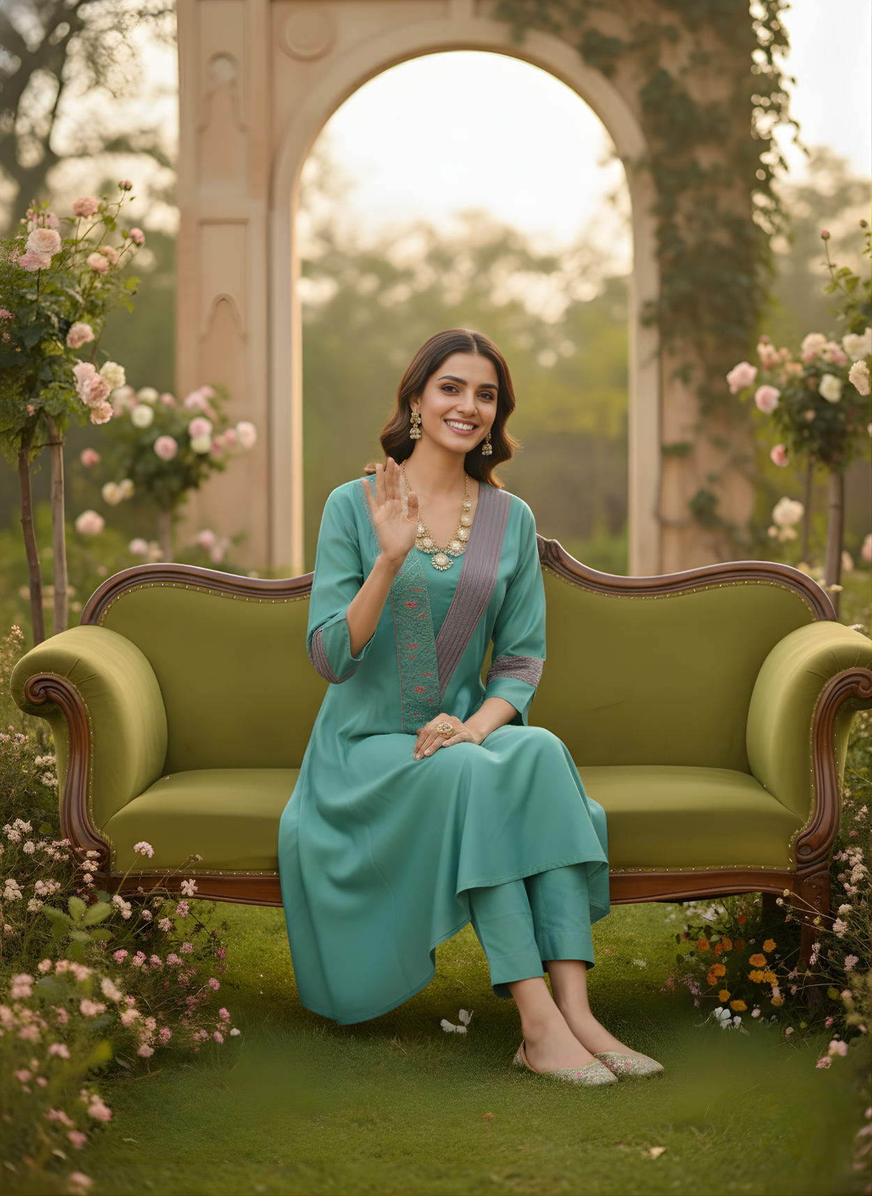 Neelufer Creation kurti set festive wear collection