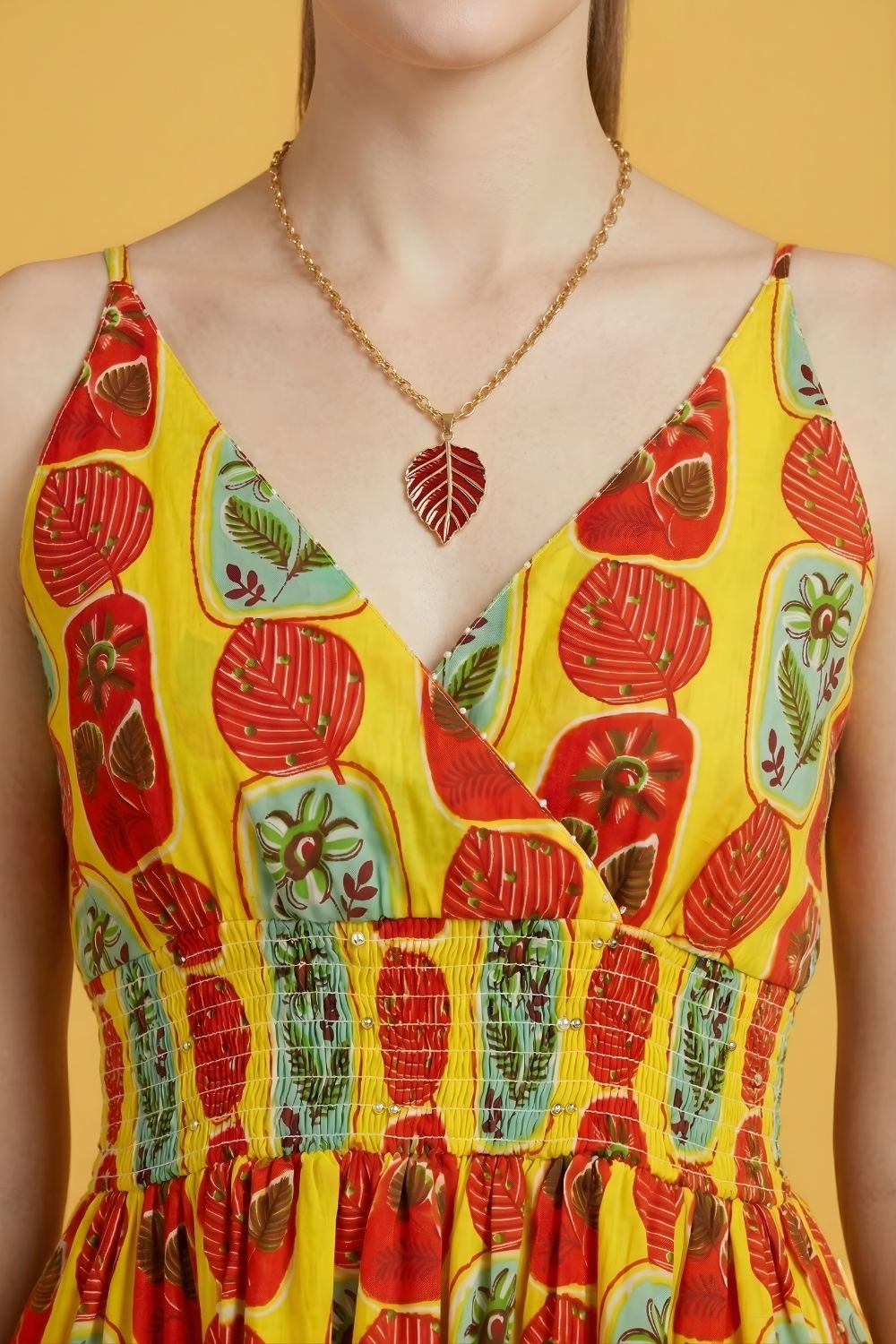 wholesale garment manufacturer Rajasthan yellow printed cotton kurti
