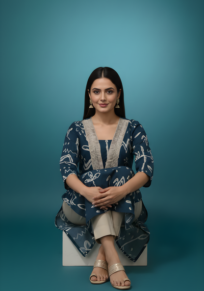 Women ethnic cotton kurta set wholesale supplier