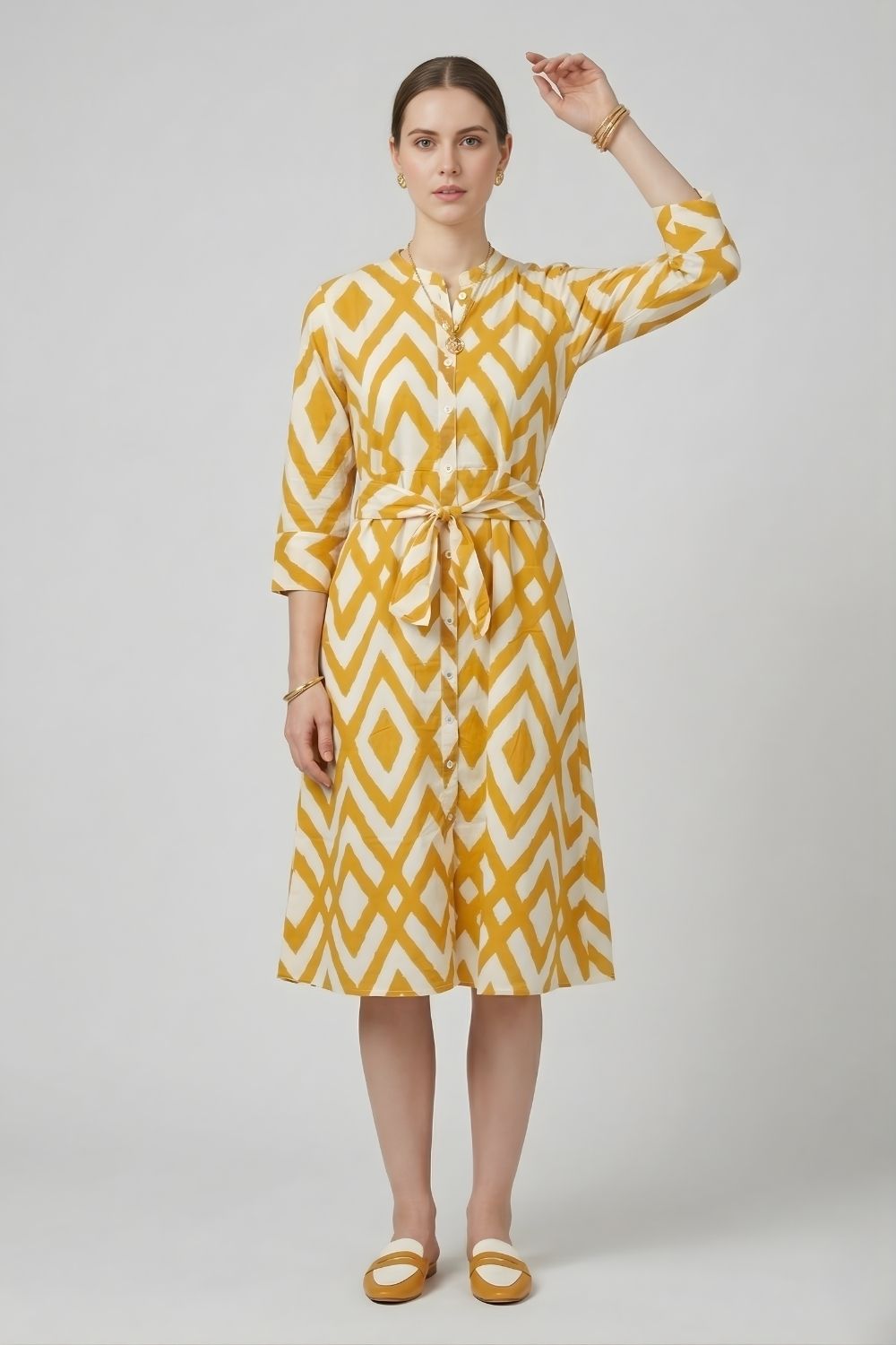 women wear wholesale manufacturer India printed cotton dress design