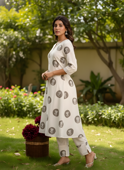 Printed cotton kurta set manufacturer India