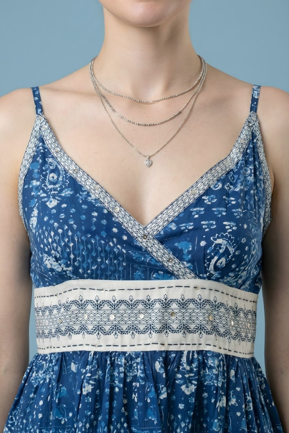 kurti manufacturer Jaipur blue cotton ethnic wear wholesale India