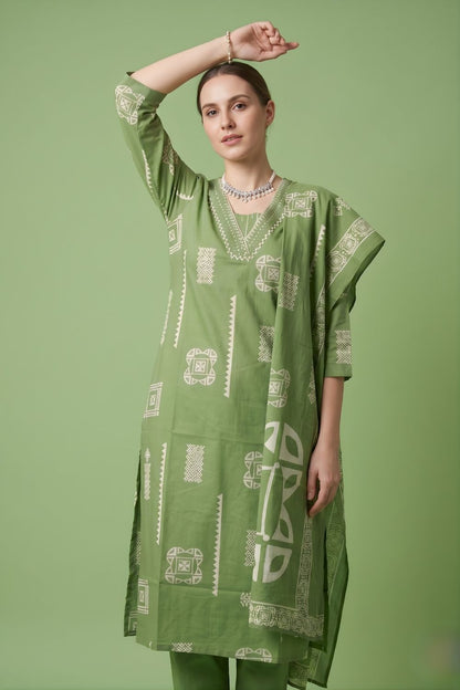 kurti manufacturer Jaipur green cotton ethnic wear wholesale India