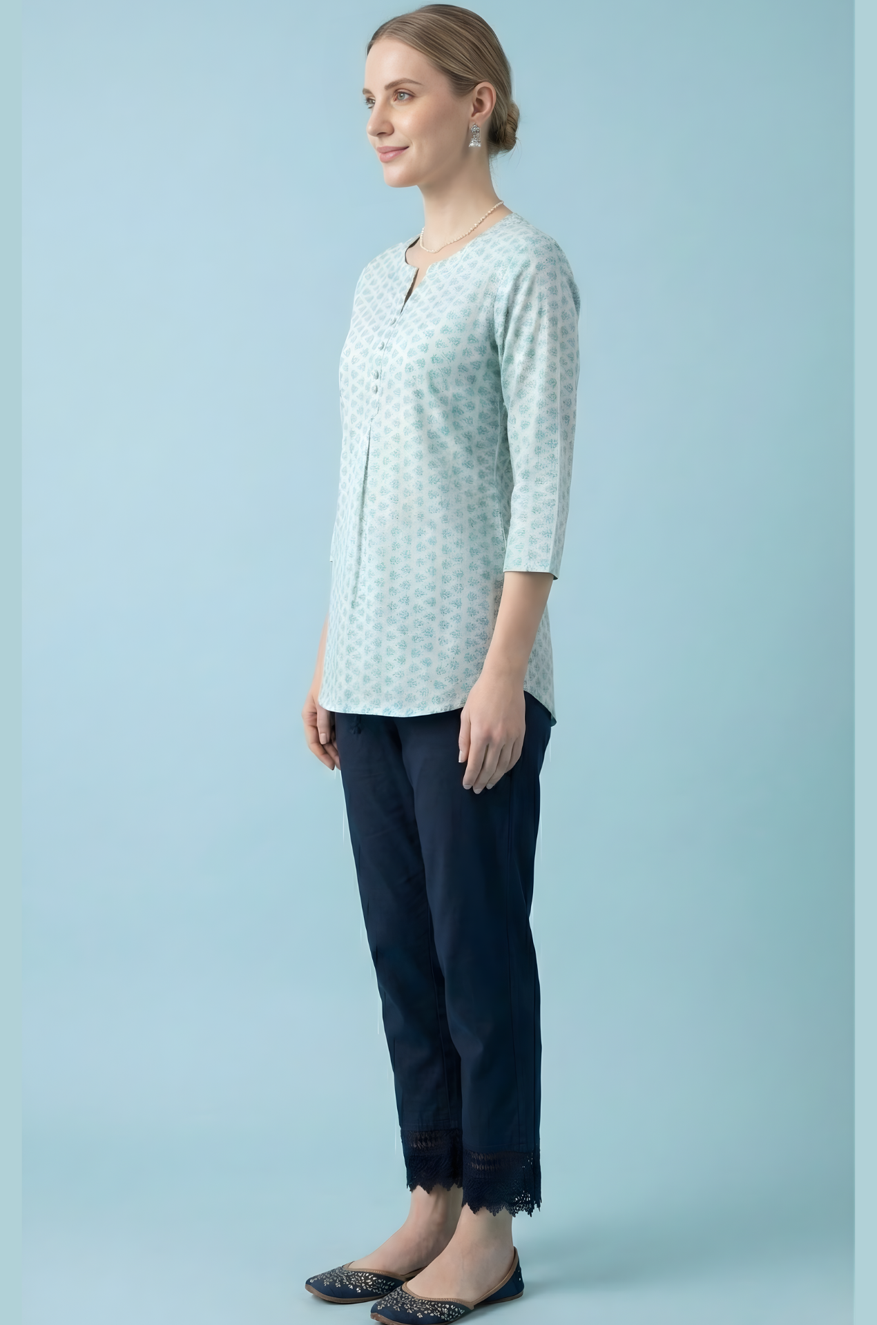 Jaipuri print cotton top wholesale