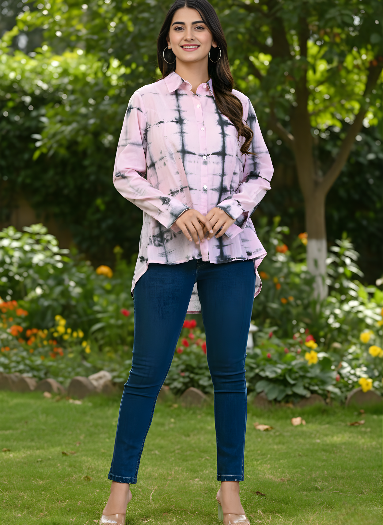 Women casual cotton mal shirt manufacturer