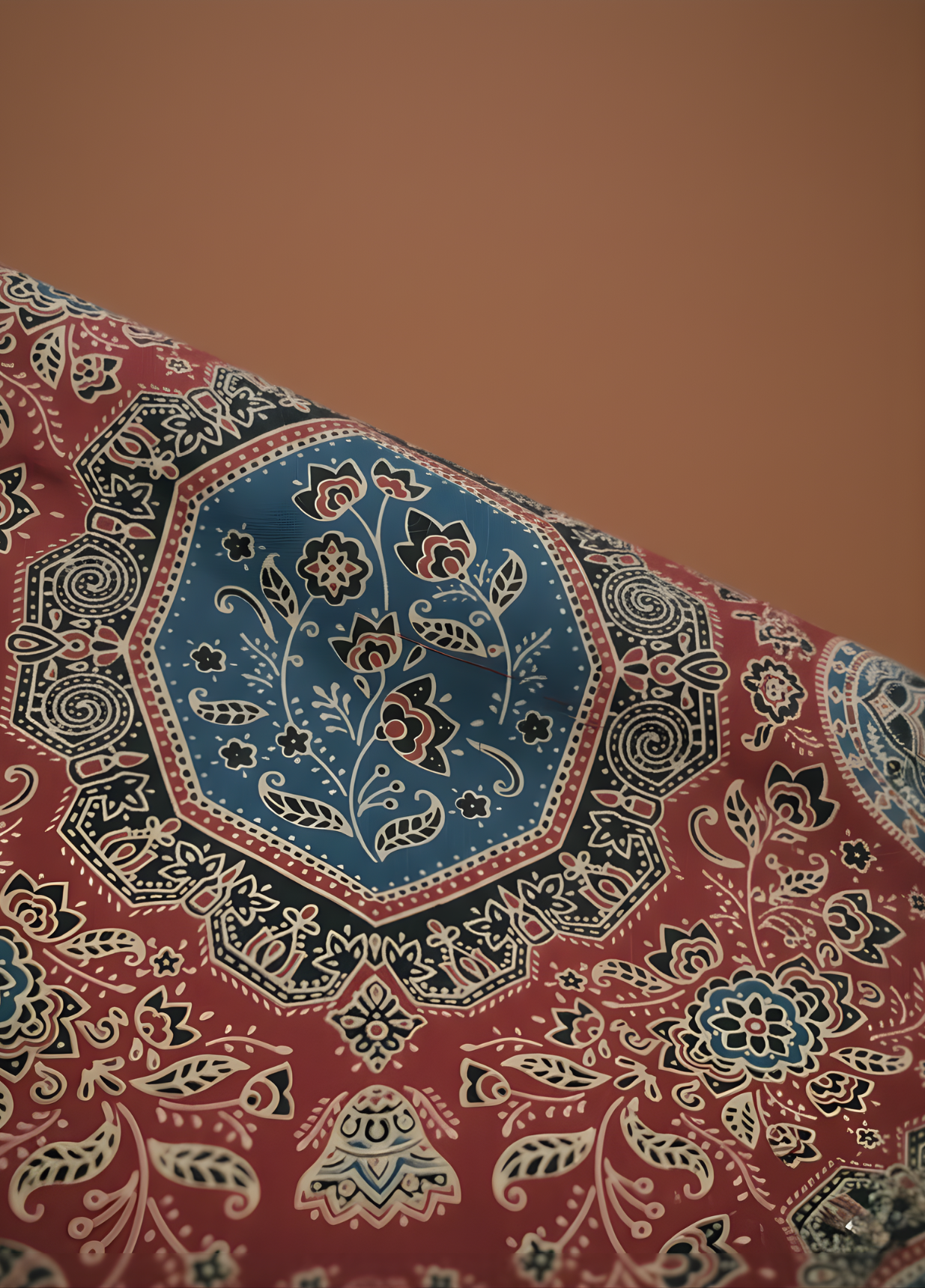 Eco friendly Ajrakh kurta set for boutiques