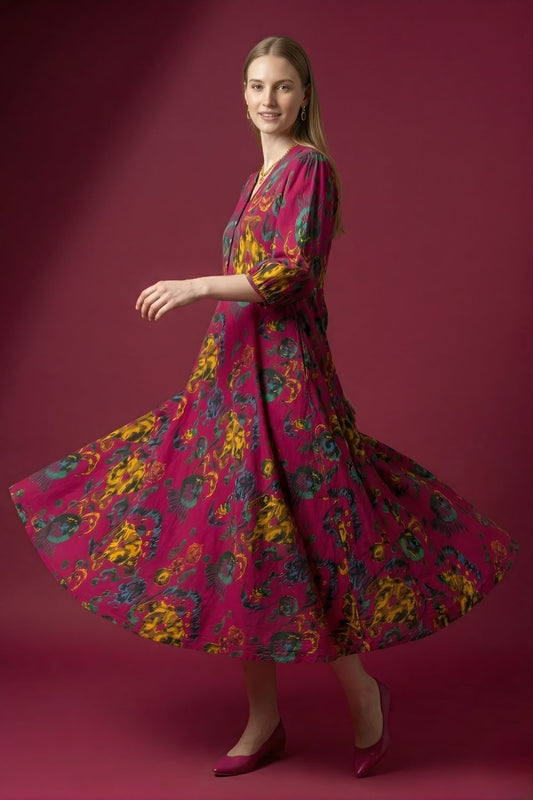 women wear wholesale manufacturer India printed cotton dress supplier