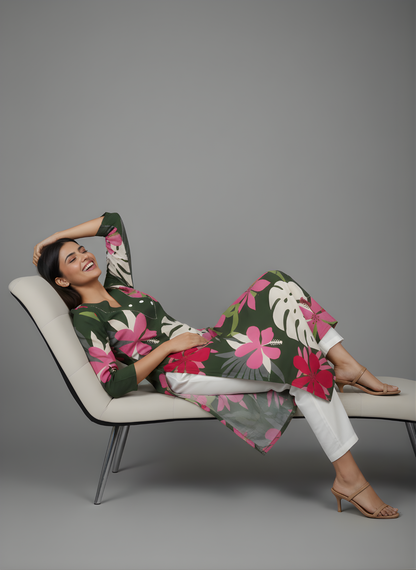 Neelufer Creation long cotton kurti daily wear